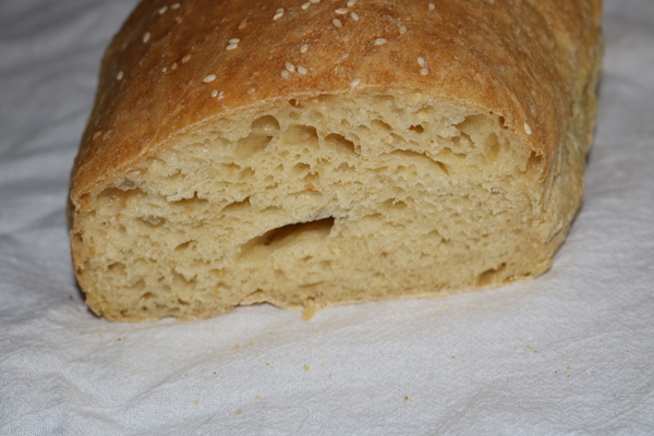 Sesame-Semolina bread